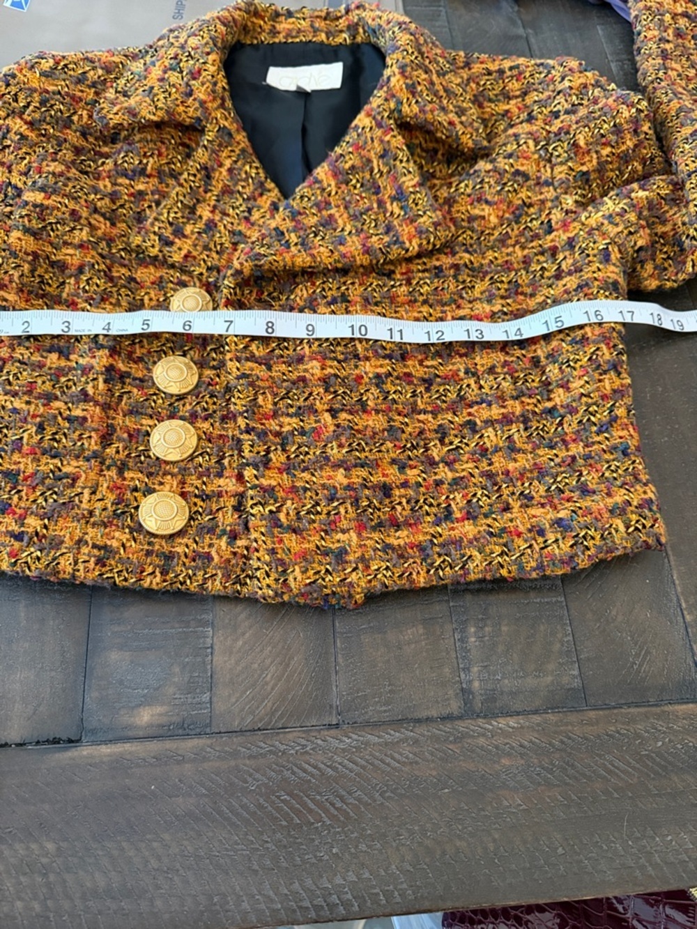 Cache Cropped Tweed Blazer lookin all Chic like Cher in Clueless! - Picture 7 of 10